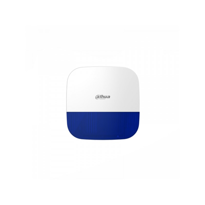 SIRENA ESTERNA DAHUA AIRSHIELD ARA13-W2-868 - RADIO, 110 DB, STATO IMPIANTO, BIANCO E BLU