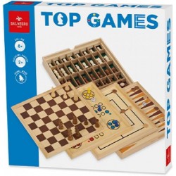 GIOCO DA TAVOLO DAL NEGRO TOP GAMES - 5IN1, SCACCHI, DAMA, TRIA, LUDO, BACKGAMMON